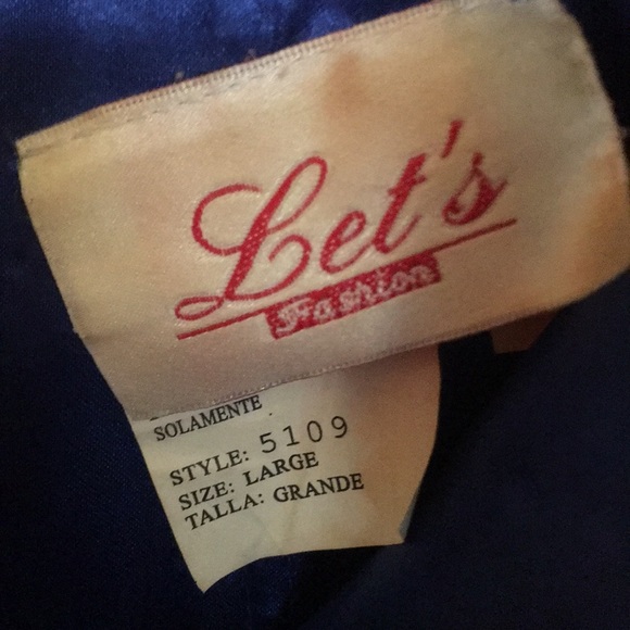 Royal Blue Prom Dress - Picture 3 of 6